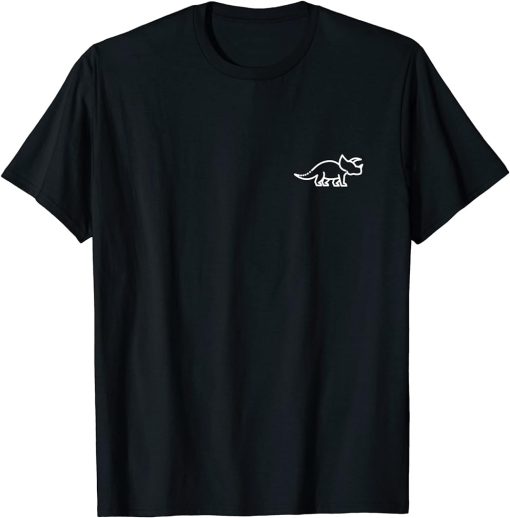 Triceratops T-Shirt For Men Women & Kids | Dinosaur Badge