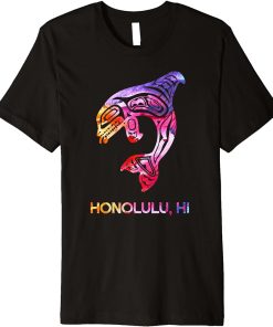 Tribal Honolulu Orca Killer Whale Indigenous Native Premium T-Shirt