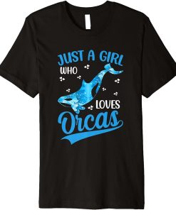 Just A Girl Who Loves Orcas Premium T-Shirt