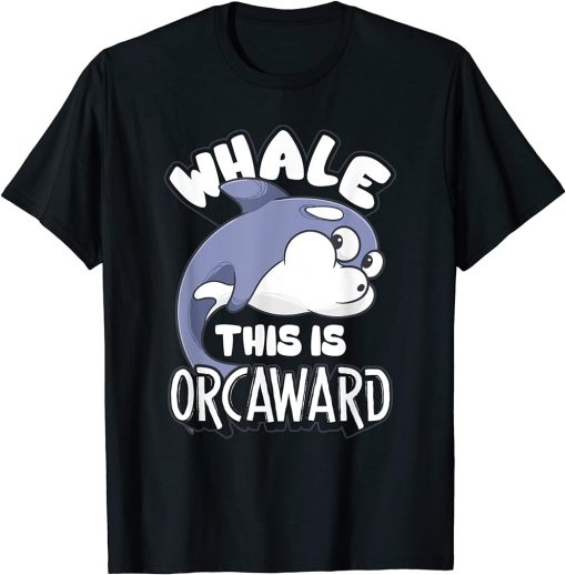 women men apparel: Funny animals whale orca T-Shirt