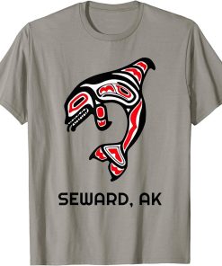 Seward Alaska Native American Indian Orca Killer Whales Gift T-Shirt