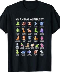 Animal Species Alphabet A-Z ABC Animal T-Shirt