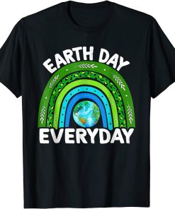 Earth Day Shirt Teacher Earth Day Everyday Rainbow Earth Day T-Shirt